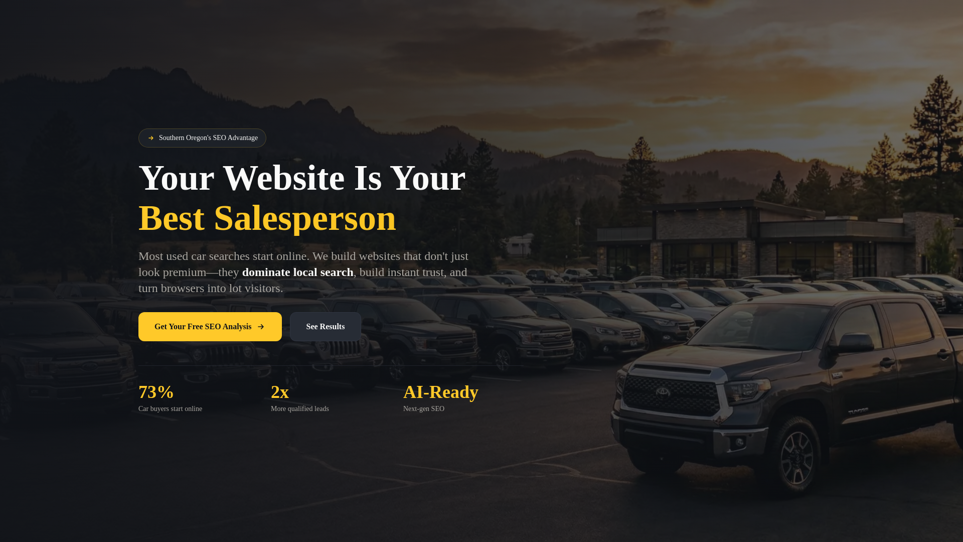 website screenshot of https://oregons-quality-cars.pages.dev/