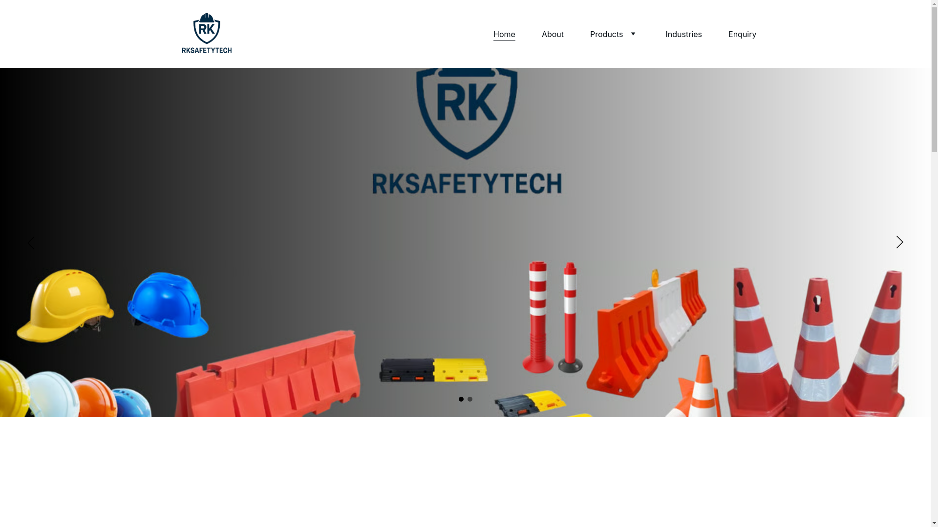 website screenshot of https://rksafetytech.com/