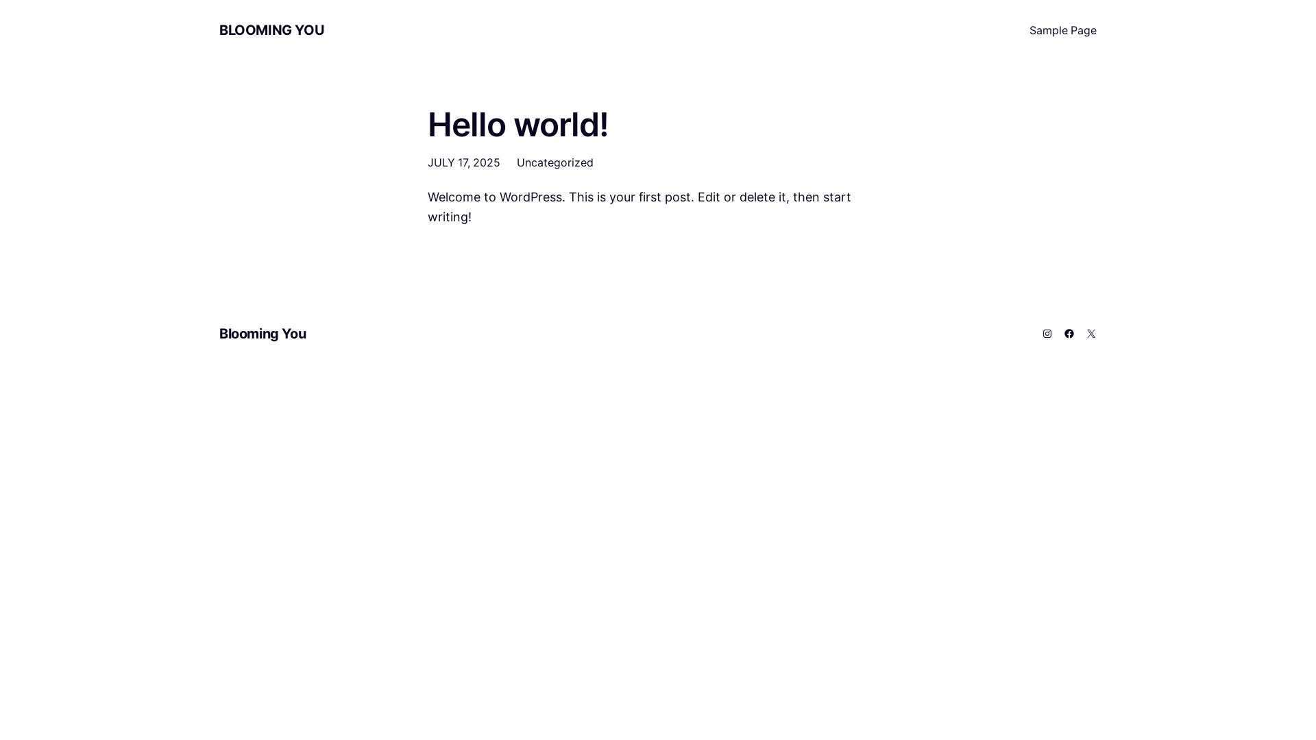 website screenshot of https://bloomingyou.co.uk/