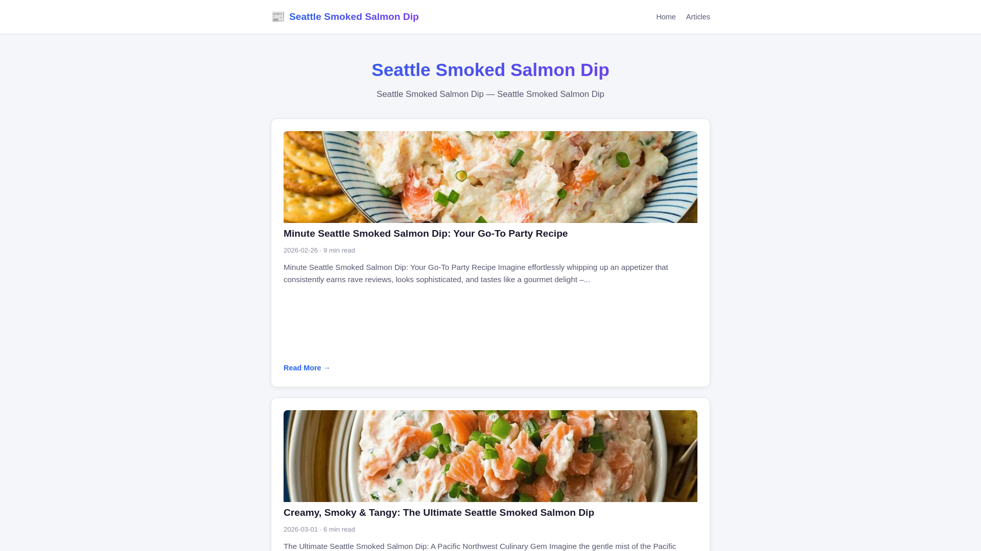 website screenshot of https://seattle-smoked-salmon-dip.pages.dev/