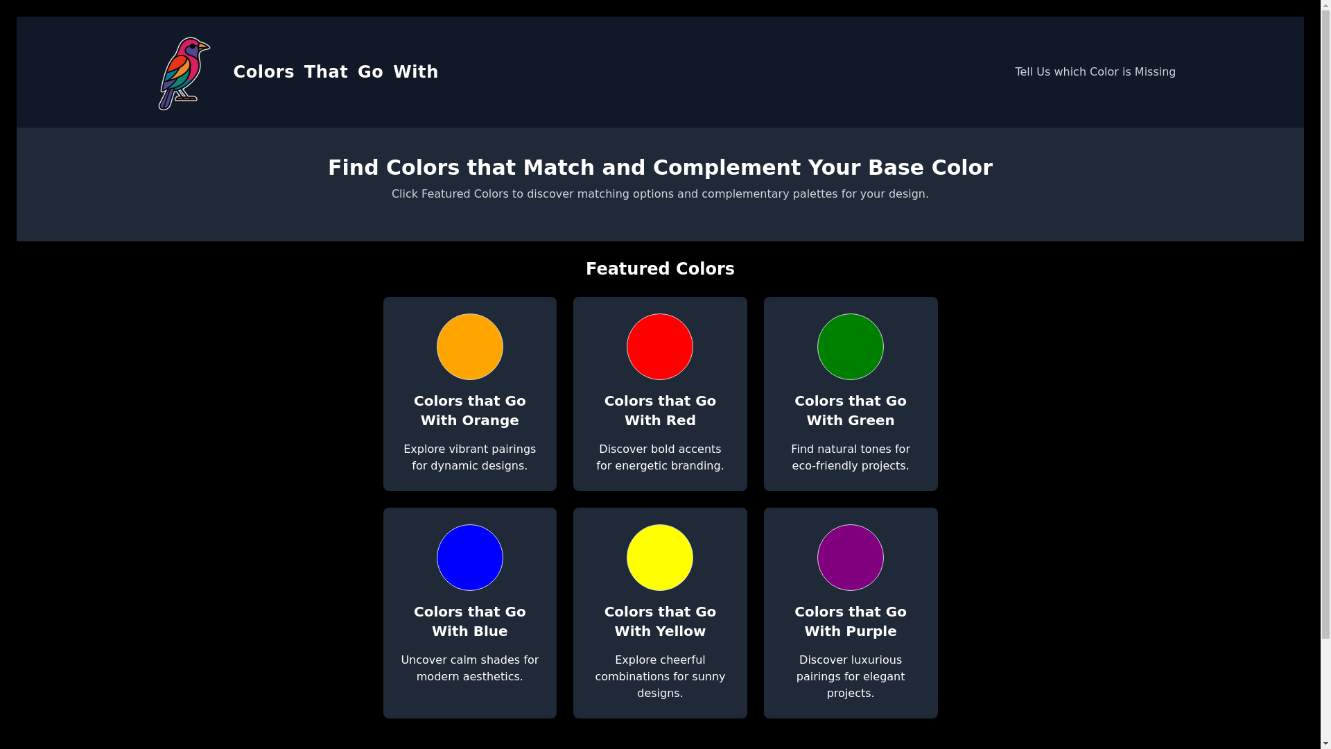 website screenshot of https://colorsthatgowith.com/