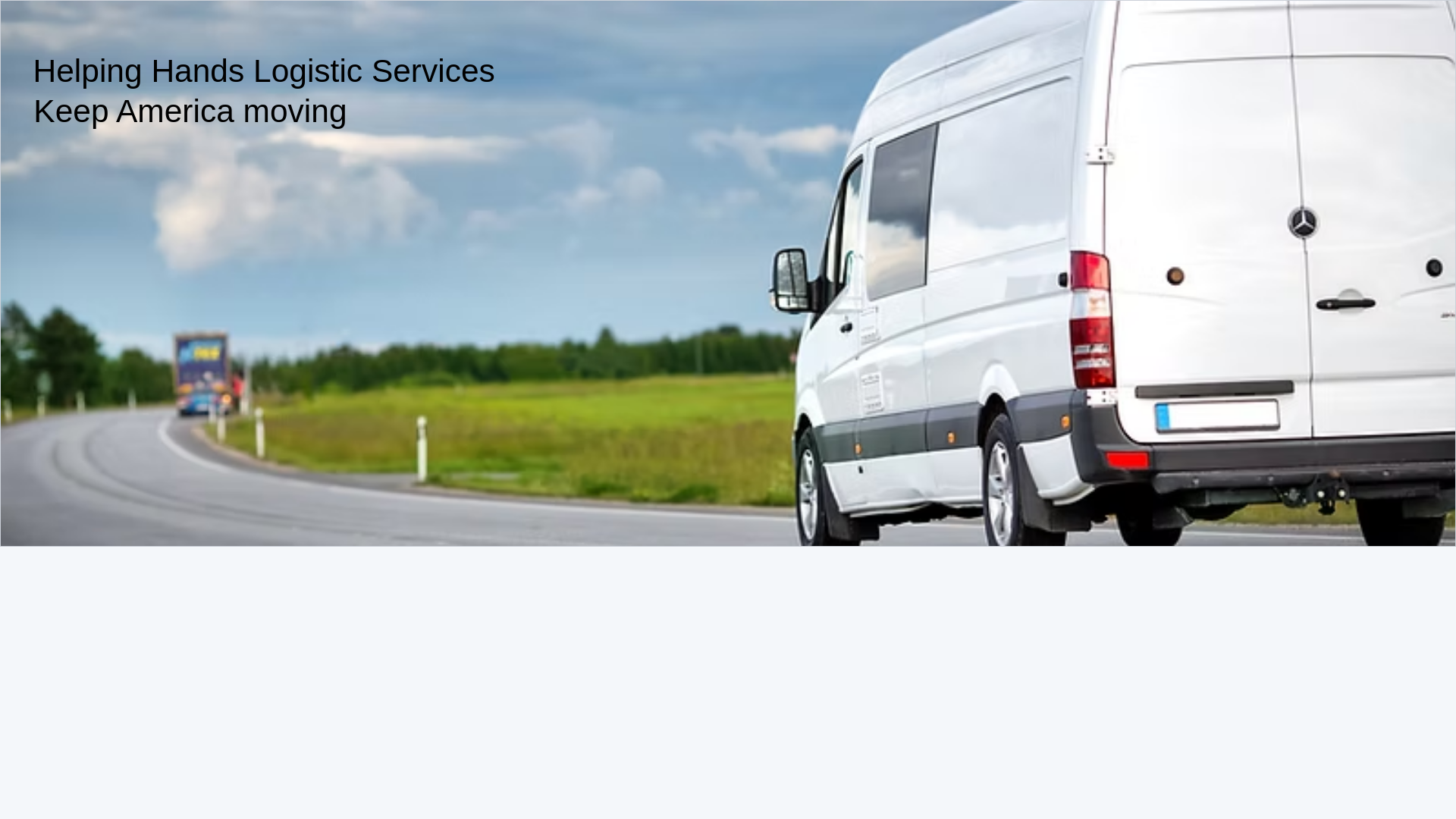 website screenshot of https://handsonlogisticservices.com/