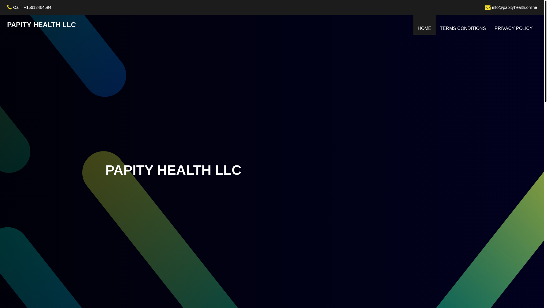 website screenshot of https://papityhealth.online/