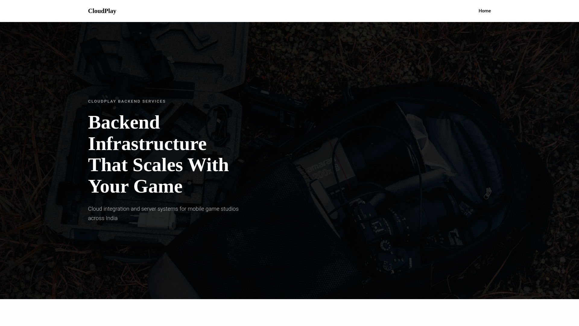 website screenshot of https://cloudgamekit.pro/