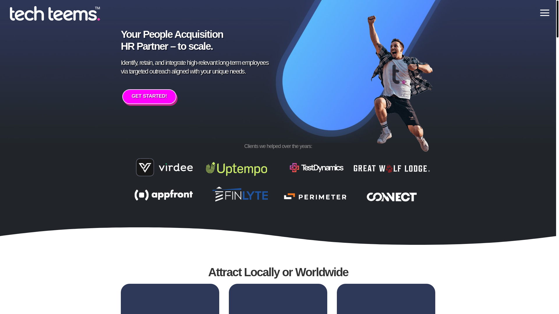 website screenshot of https://techteemsnetwork.info/