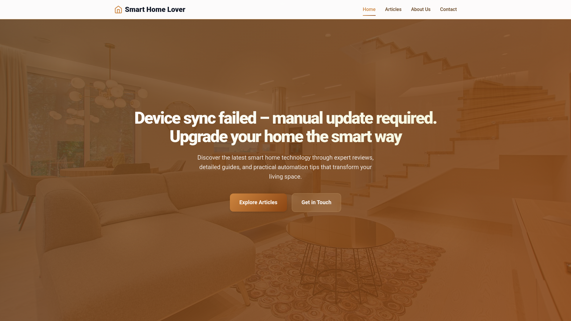 website screenshot of https://smarthomelover.com