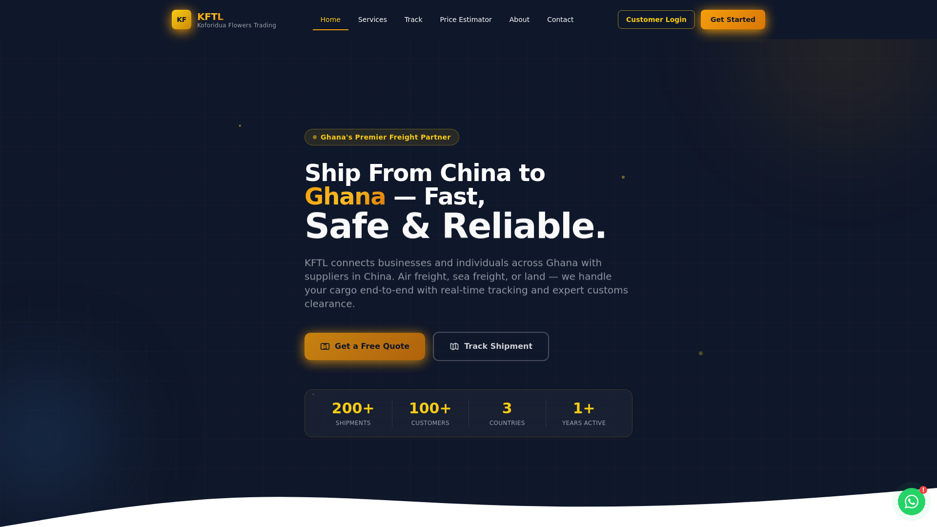 website screenshot of https://koforiduaflowerstrading.com/