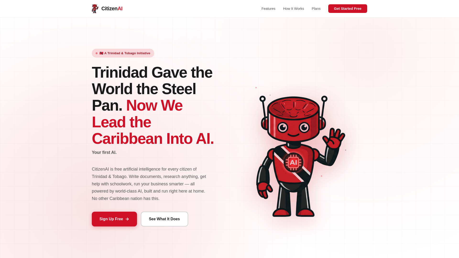 website screenshot of https://citizentt.ai