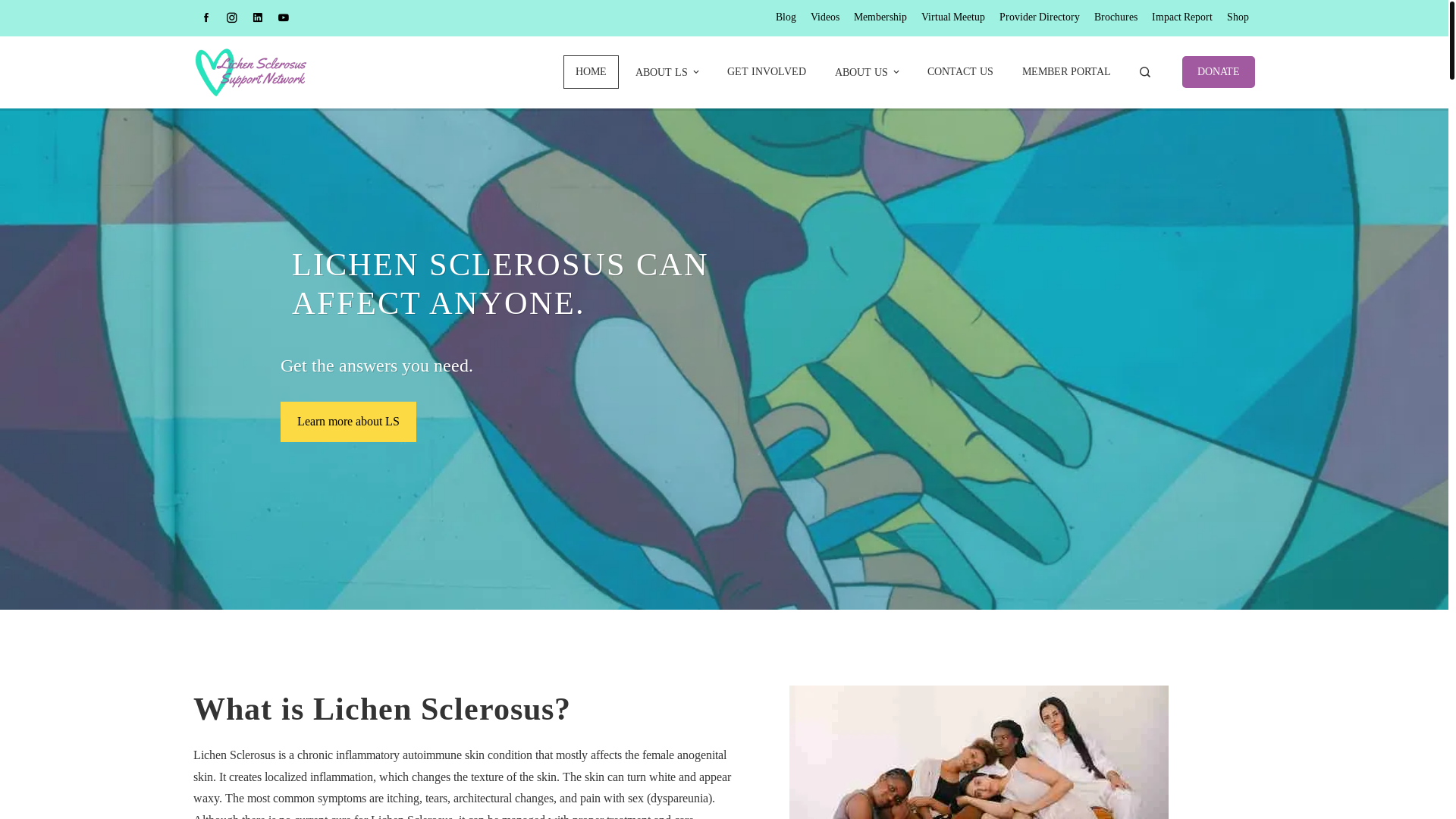 website screenshot of https://lichens.care/