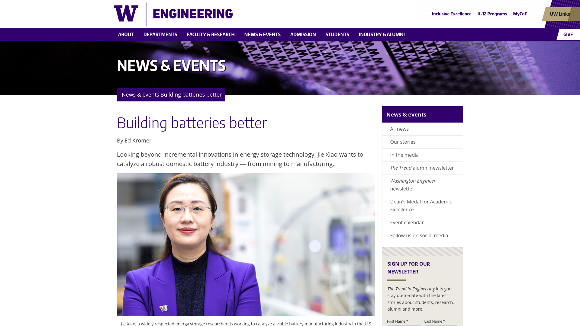 website screenshot of https://www.engr.washington.edu/news/article/2026-01-26/building-batteries-better