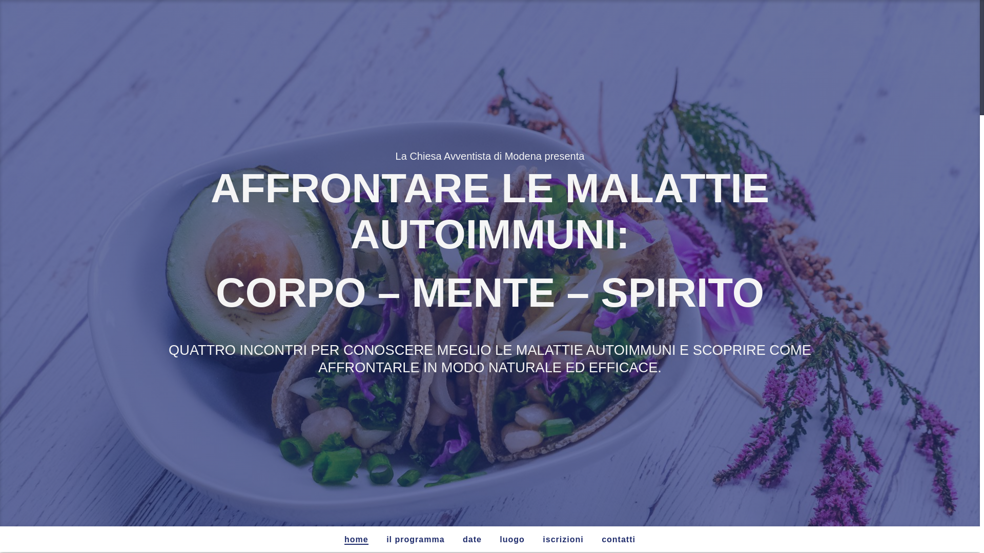website screenshot of https://saluteavventistimodena.pages.dev/