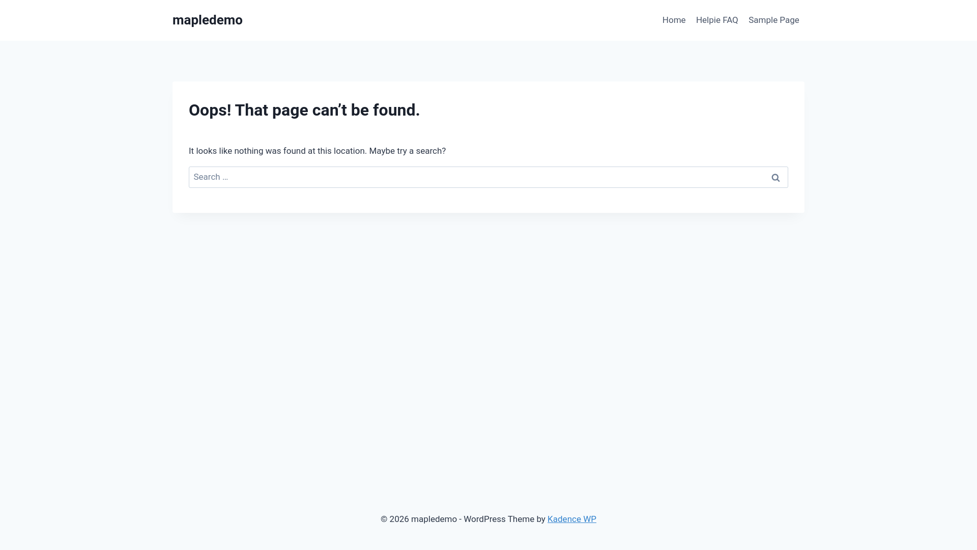 website screenshot of https://mapledemo.online/