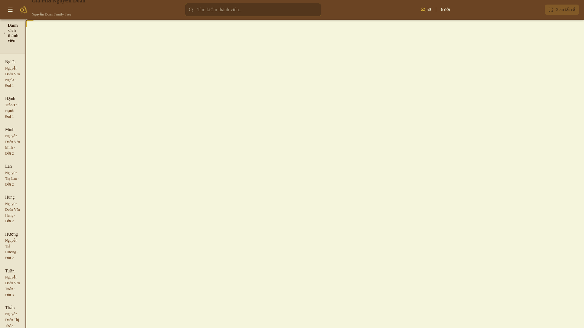 website screenshot of https://nguyen-doan-family-tree.pages.dev/