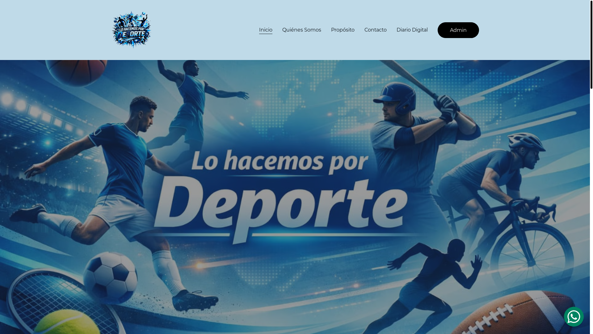 website screenshot of https://lohacemospordeporte.com.ar/