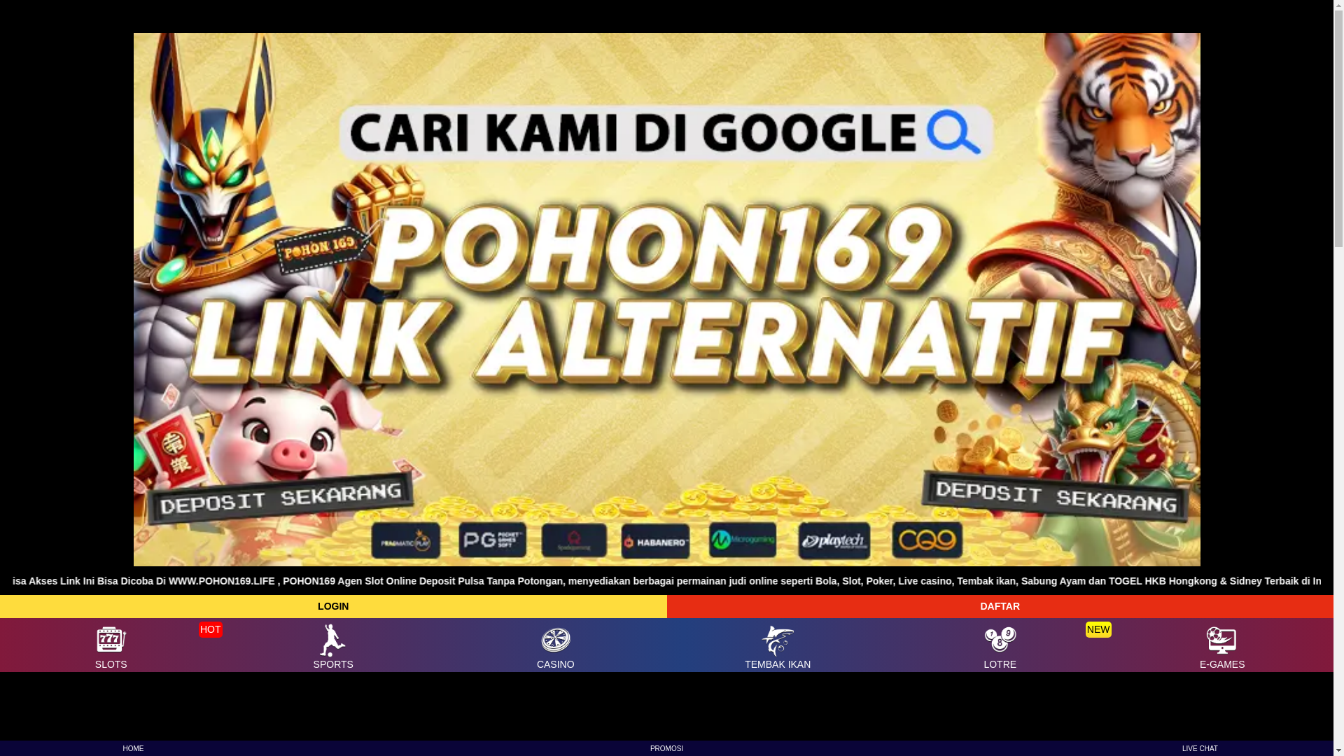 website screenshot of https://pohon169-provider-resmi.pages.dev/