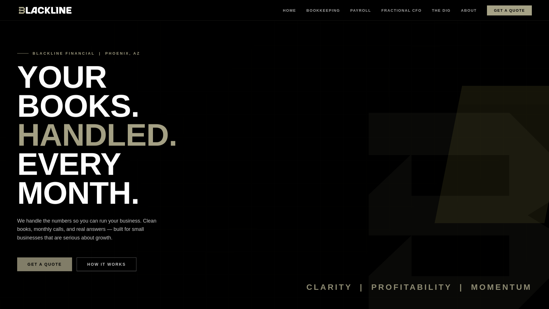 website screenshot of https://blacklineaz.pages.dev/