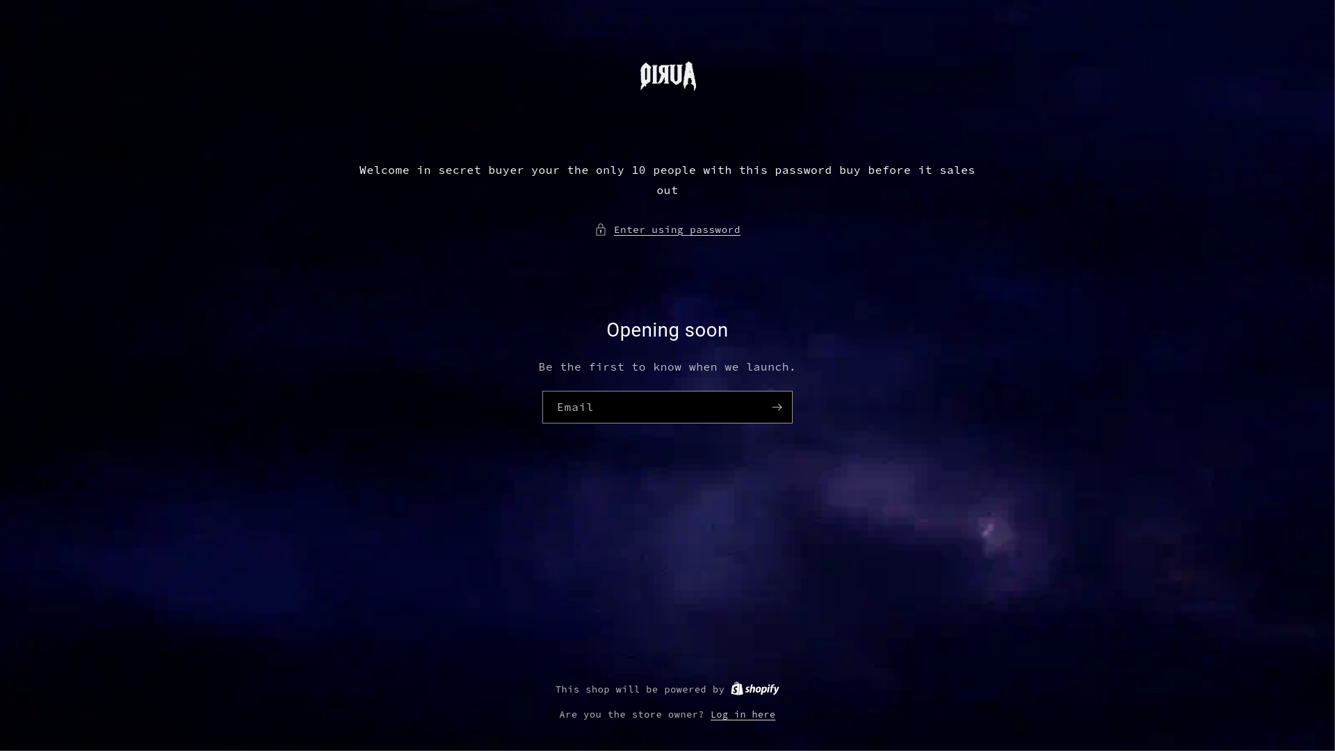 website screenshot of https://auriqstudios.com/
