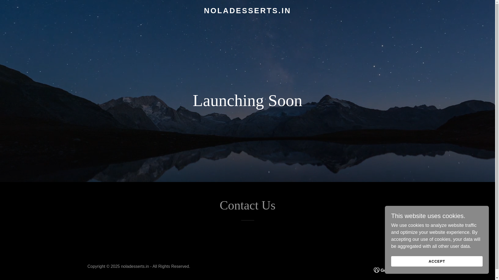 website screenshot of https://noladesserts.in/