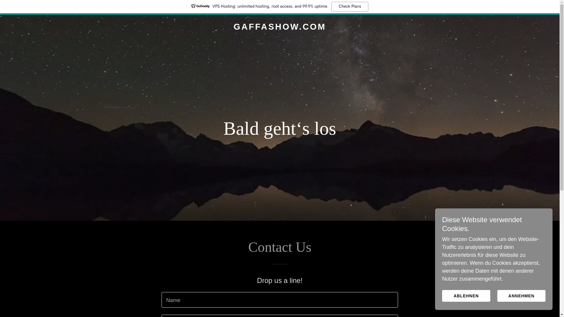 website screenshot of https://gaffashow.com/