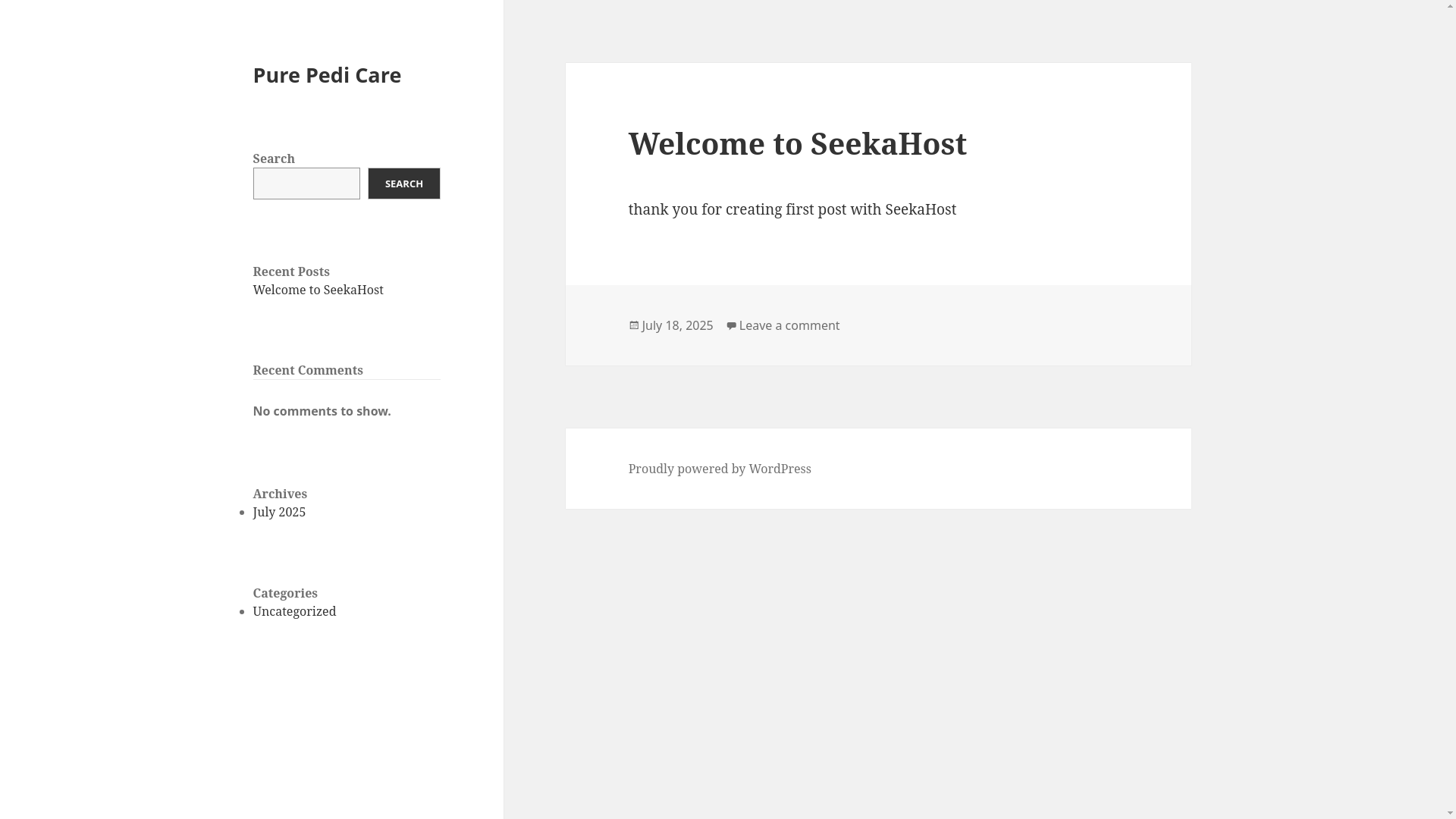 website screenshot of https://purepedicare.com/
