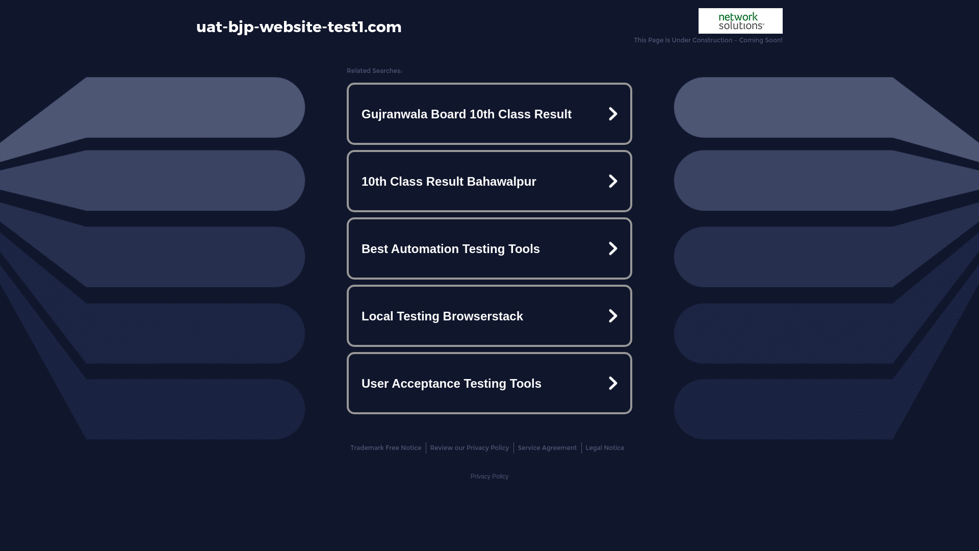 website screenshot of https://uat-bjp-website-test1.com/