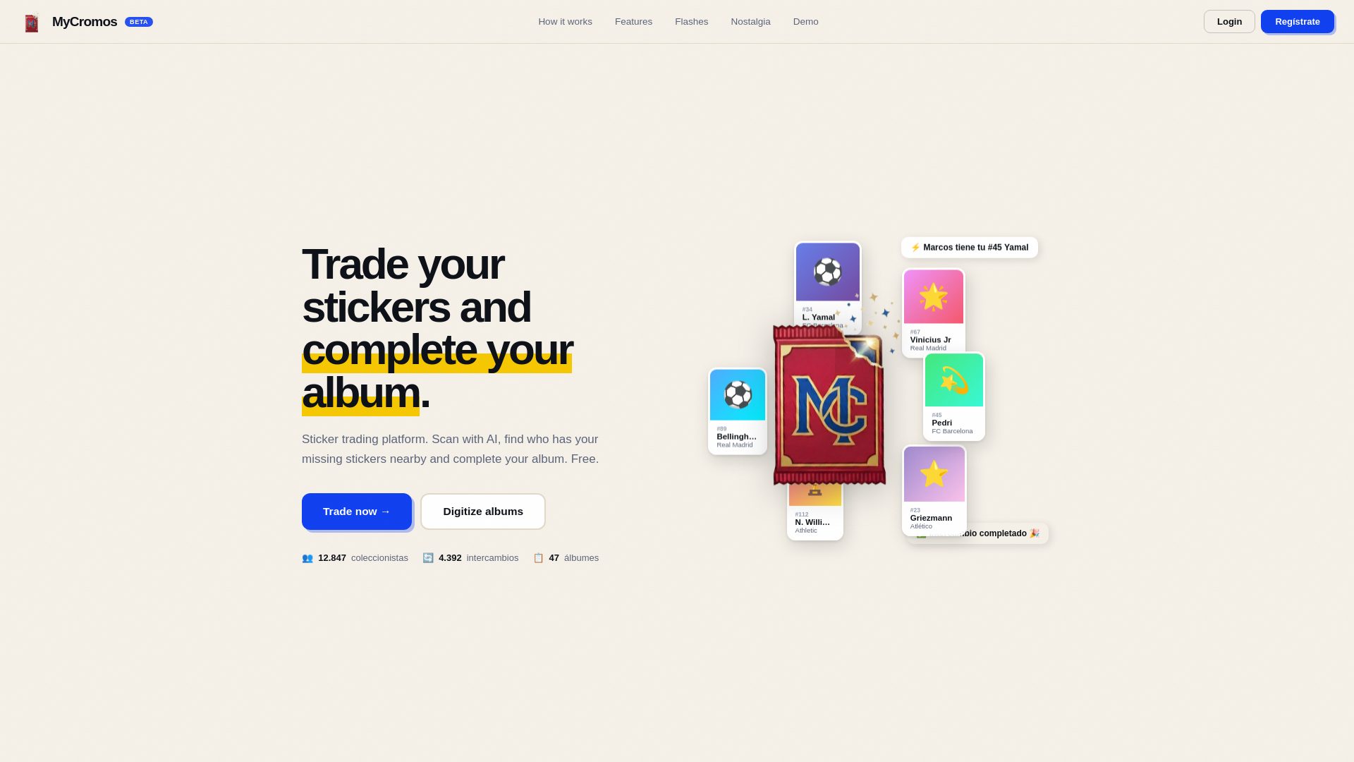 website screenshot of https://mycromos.com/