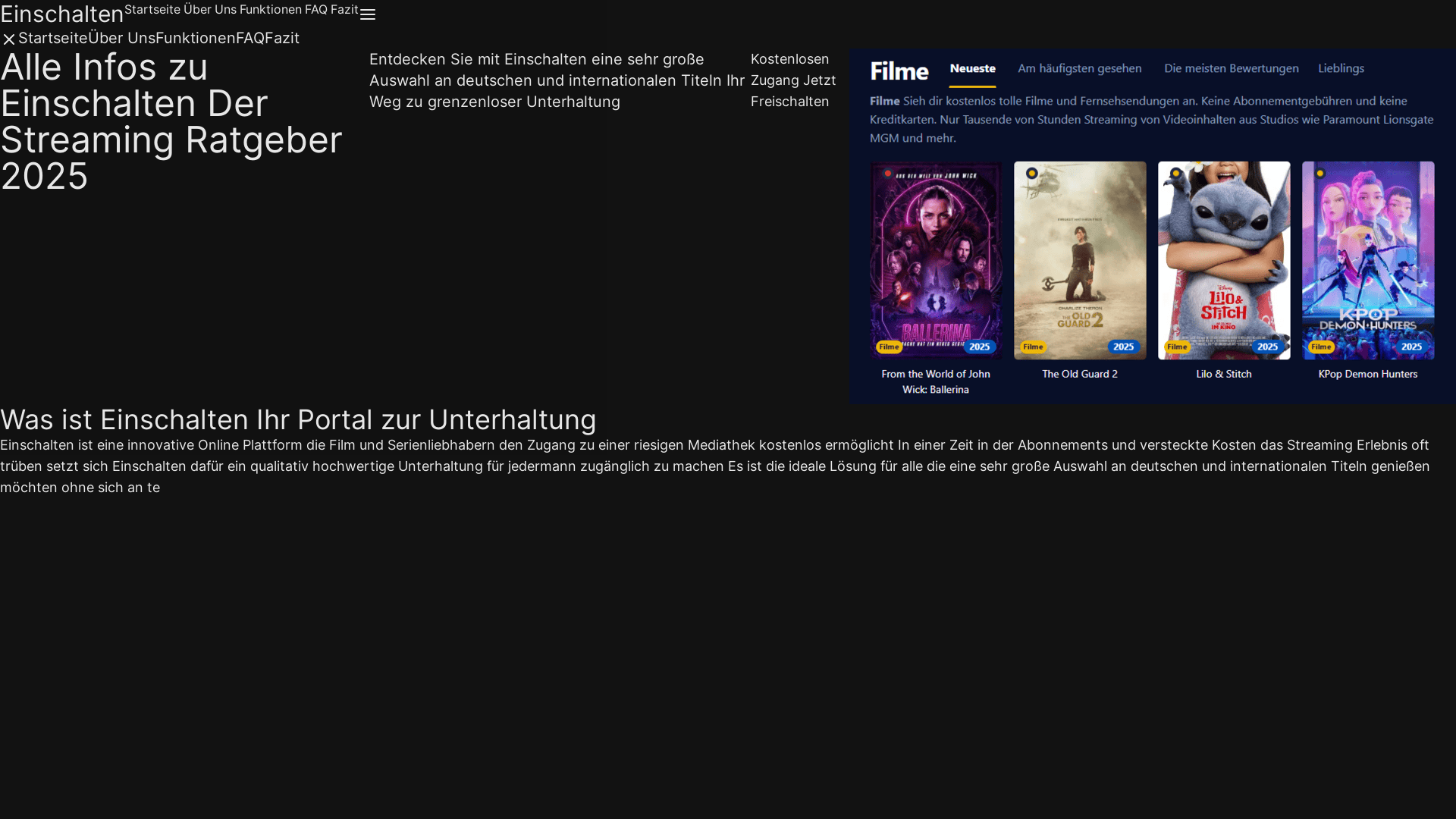 website screenshot of https://einschalten-4n7s.pages.dev/