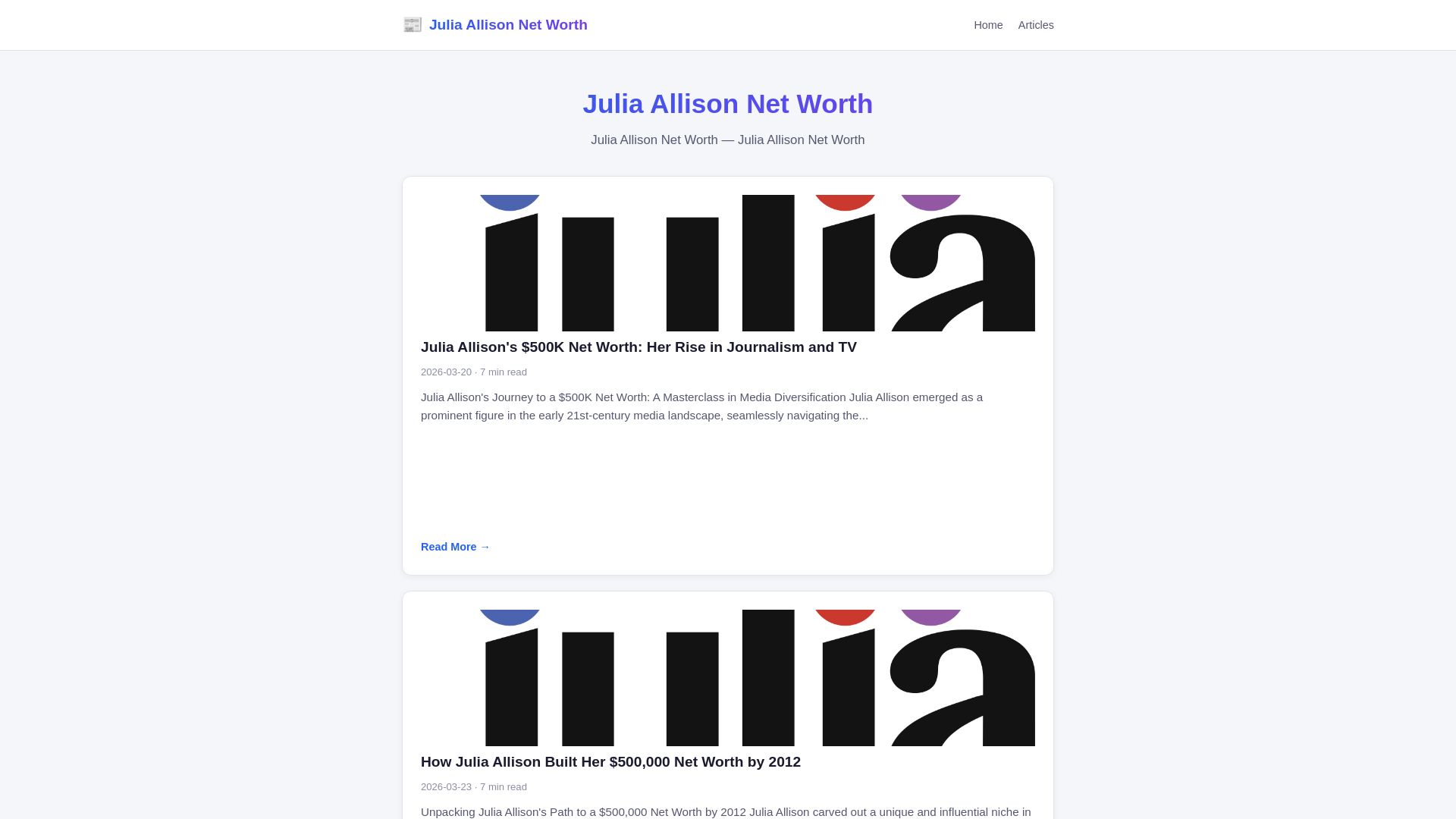 website screenshot of https://julia-allison-net-worth.pages.dev/