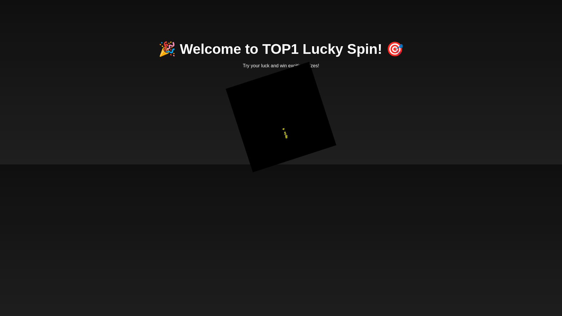 website screenshot of https://top1sgluckydraw.pages.dev/