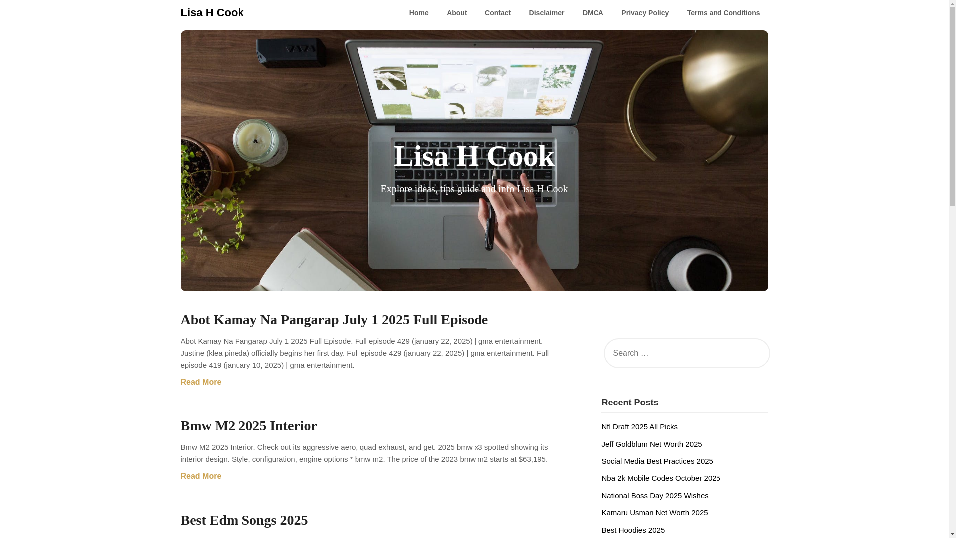 website screenshot of https://lisahcooka.pages.dev/