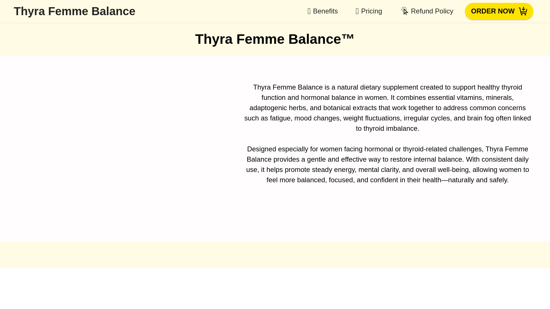 website screenshot of https://go-thyrafemmebalance.com/