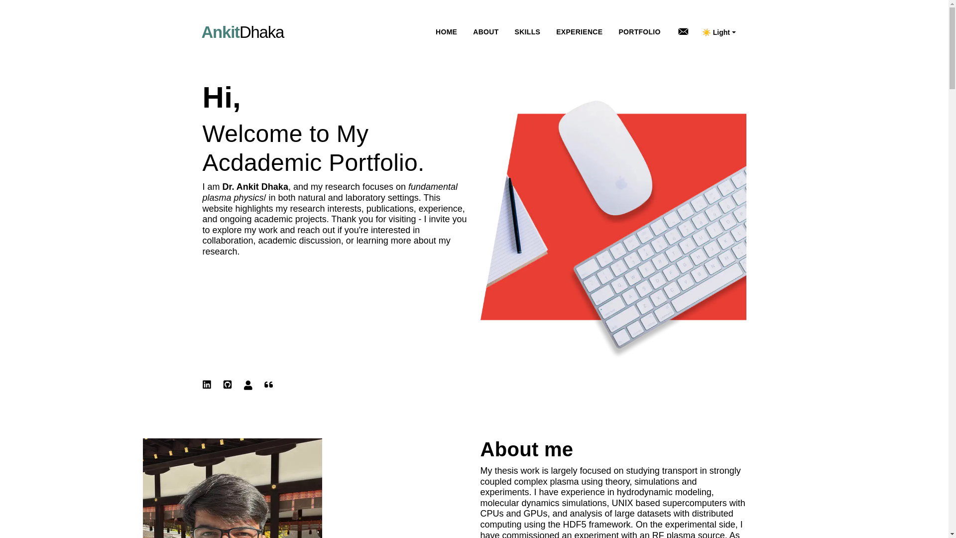 website screenshot of https://academic-portfolio.pages.dev/