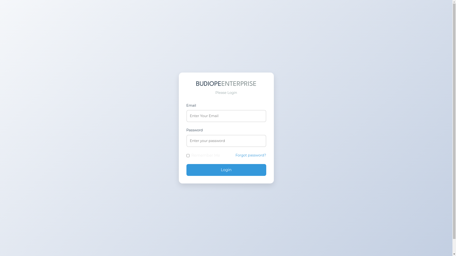 website screenshot of https://budiopeenterprises.com/