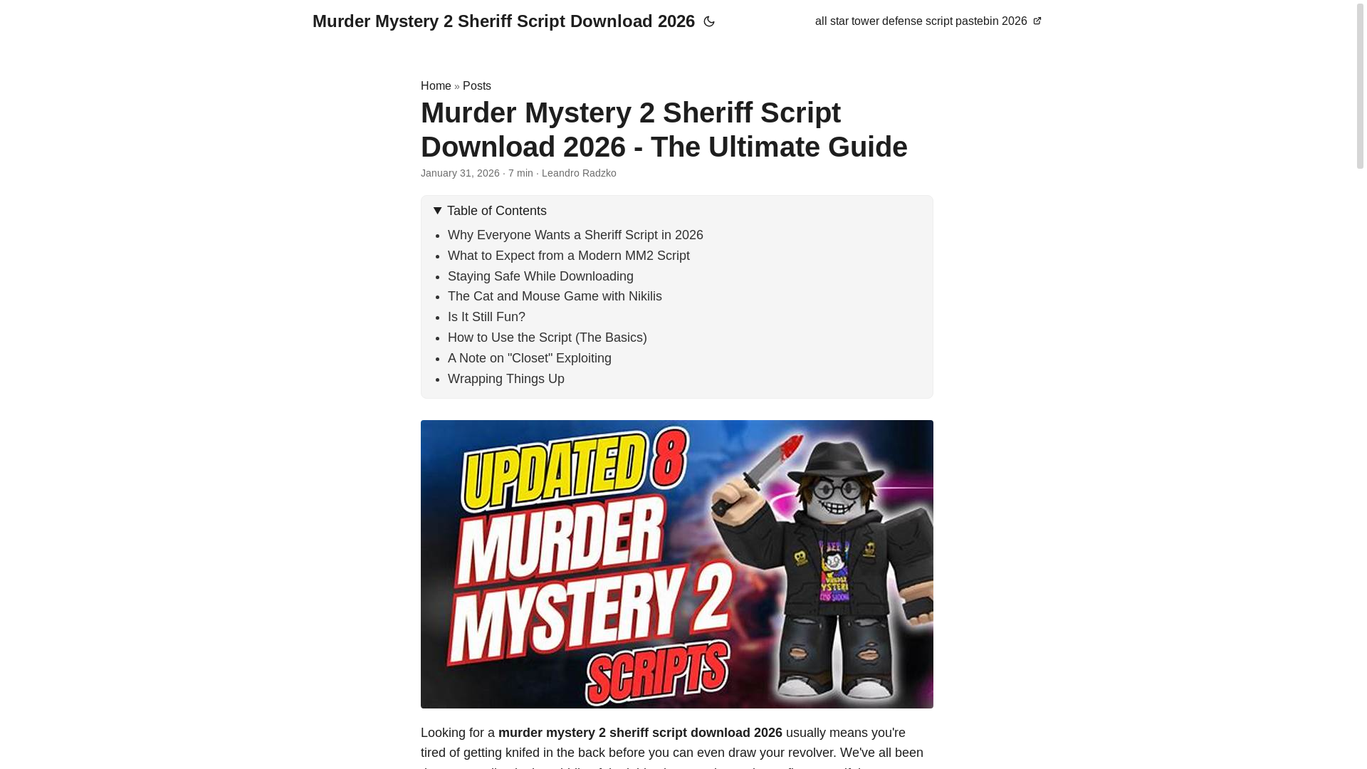 website screenshot of https://murdermystery2sheriffscriptdownload2026.pages.dev/