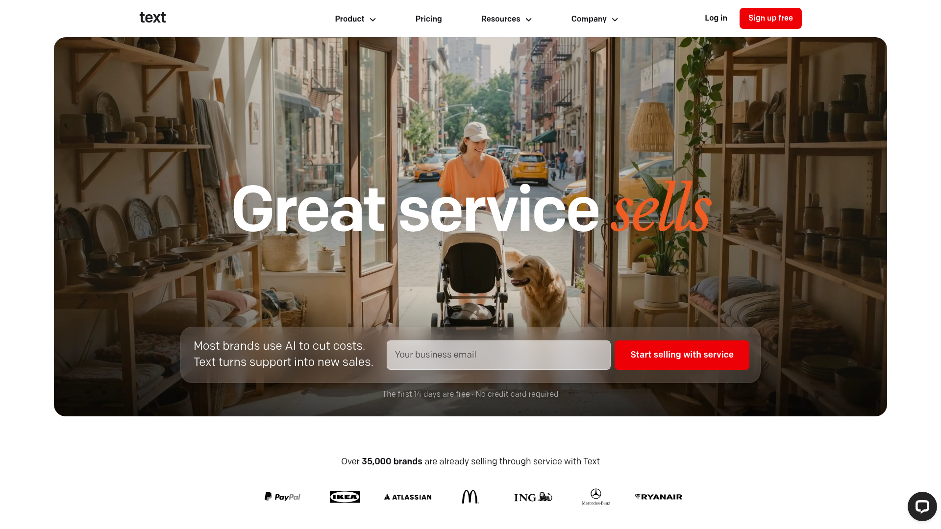 website screenshot of https://winwithtext.com