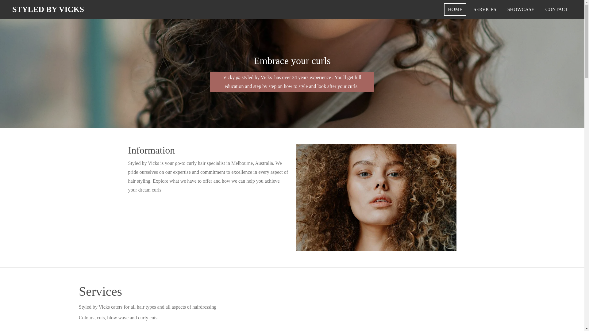 website screenshot of https://styled-by-vicks.com/