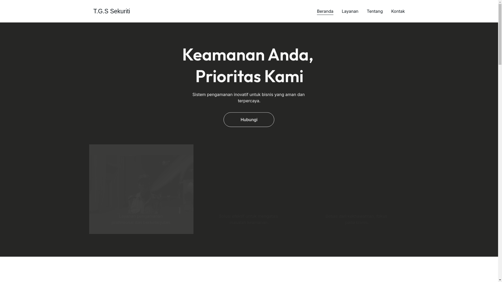website screenshot of https://tgs-nusantara.id/