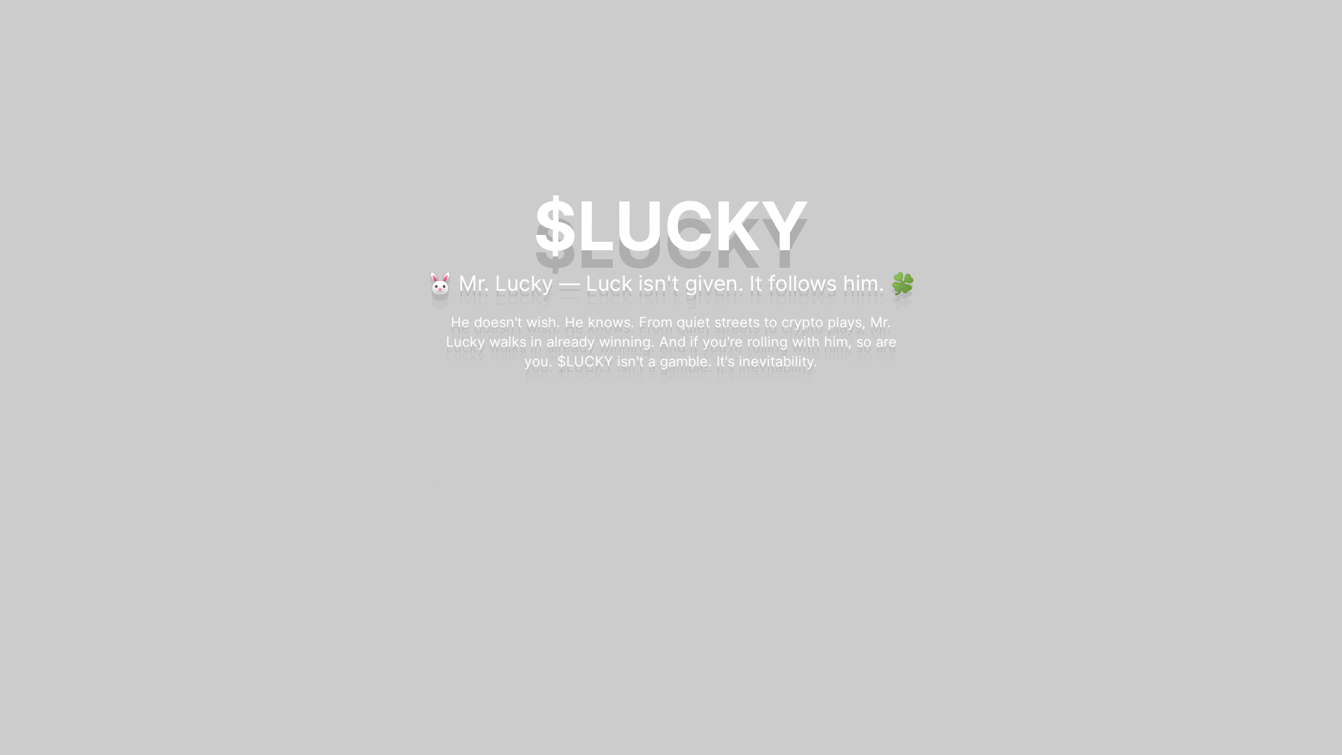 website screenshot of https://mrluckybunny.com/