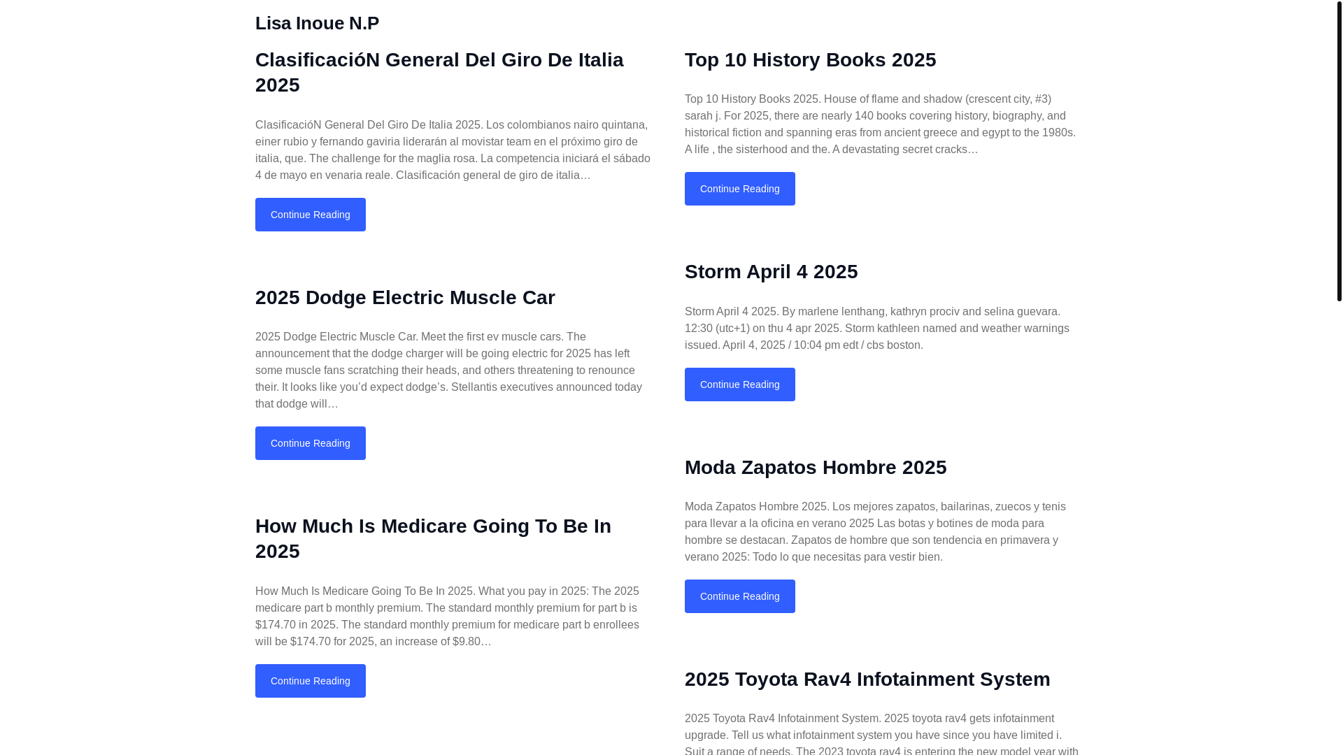 website screenshot of https://lisainouenp.pages.dev/