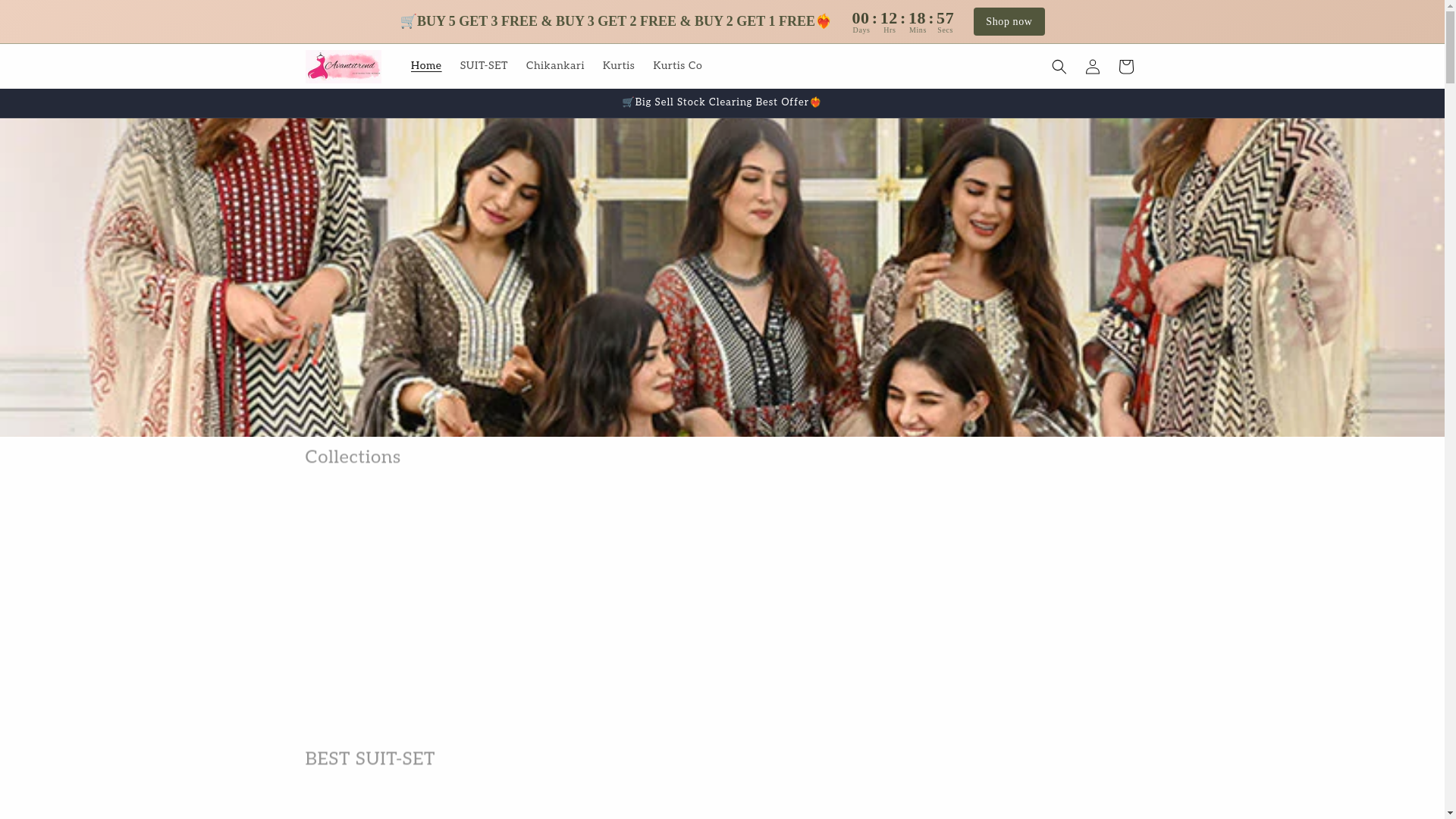 website screenshot of https://avantitrends.online/
