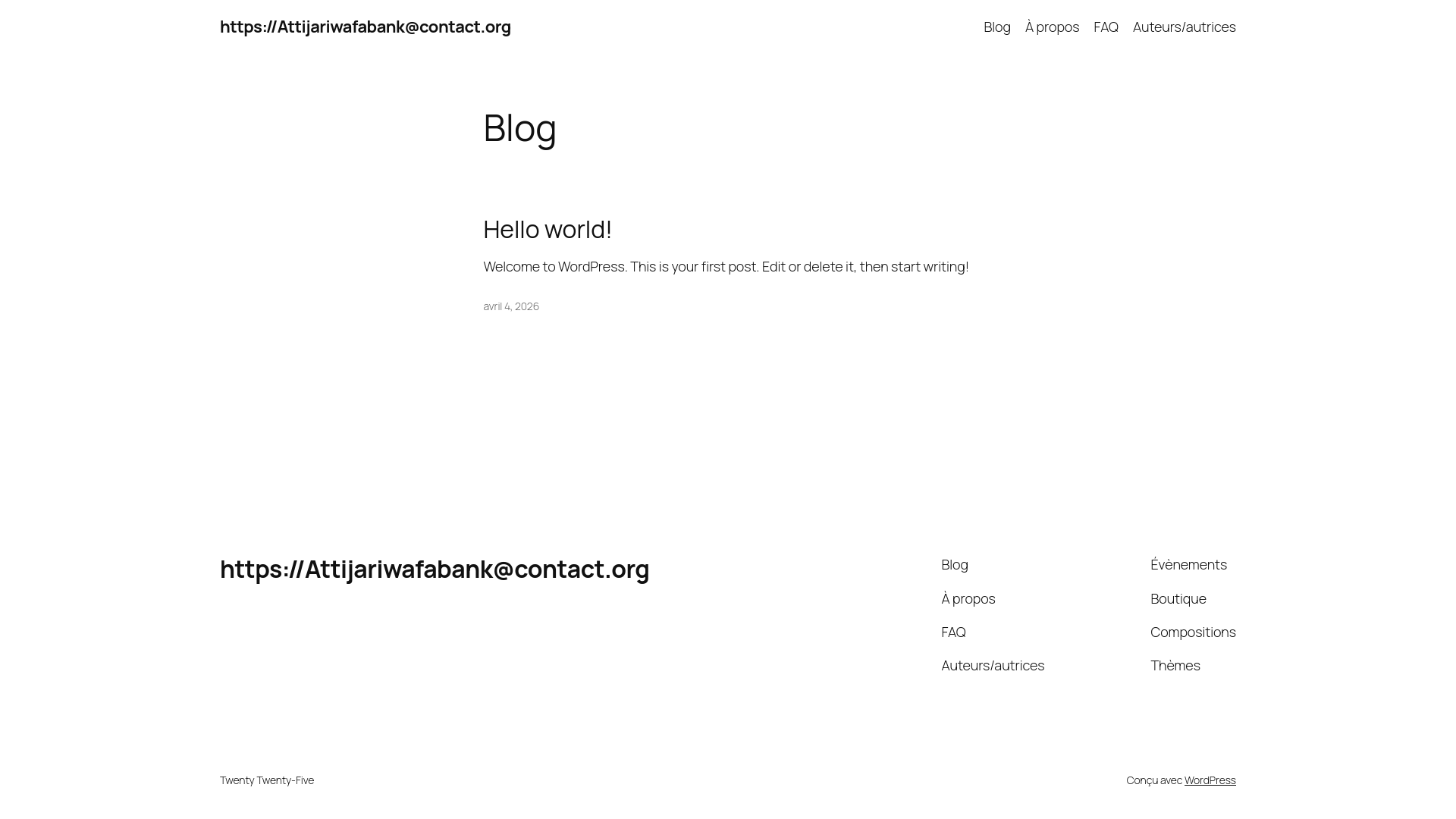 website screenshot of https://attijariwafabank.pro