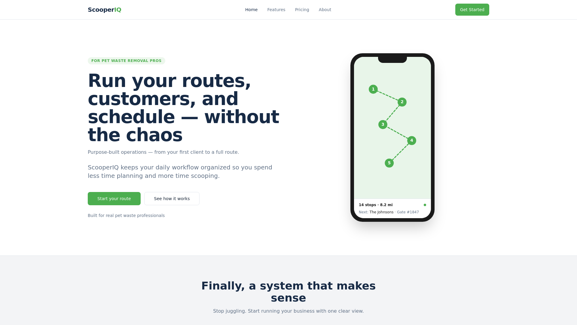 website screenshot of https://scooperiq.com/