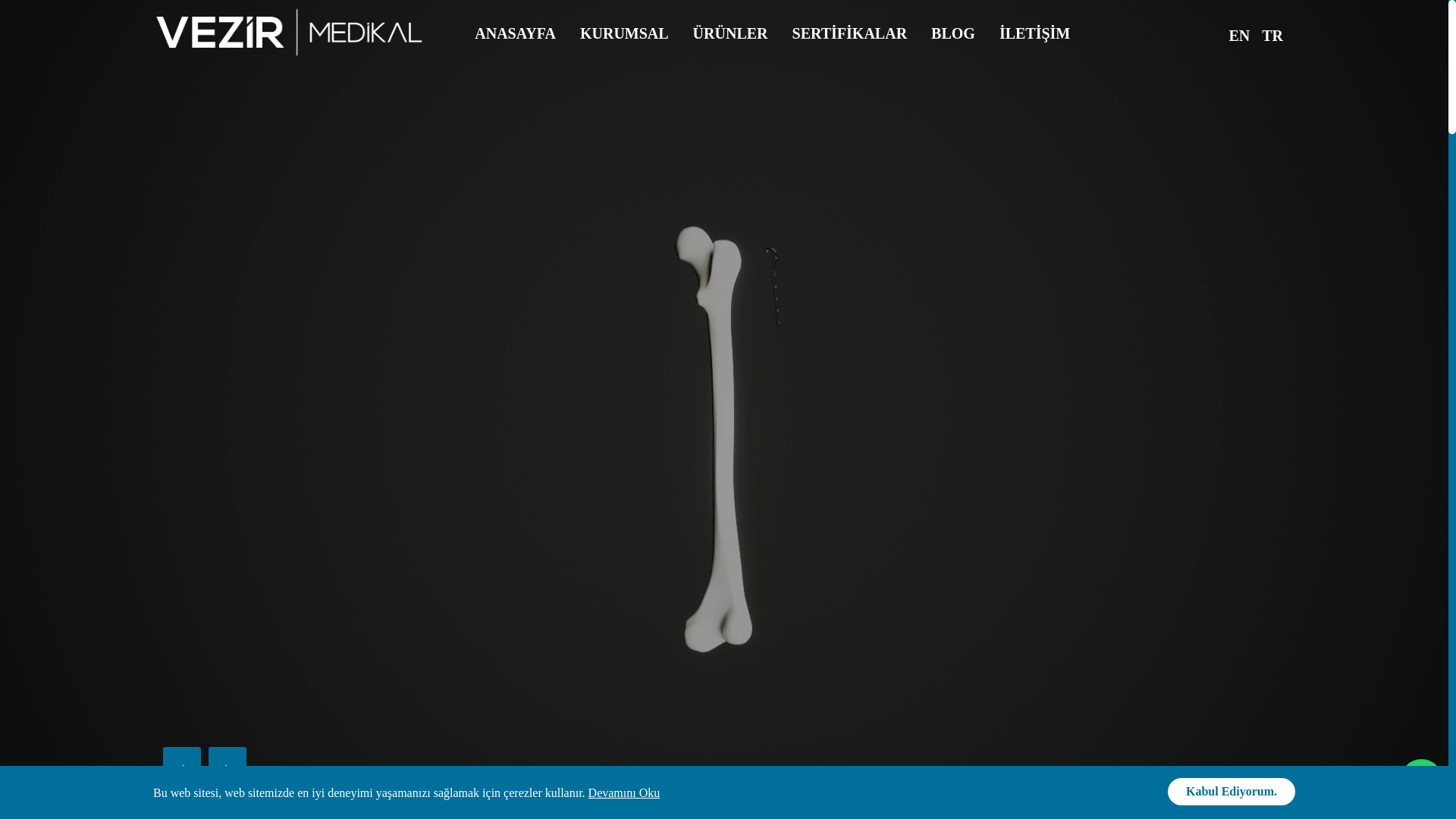 website screenshot of https://vezirmedikal.com/