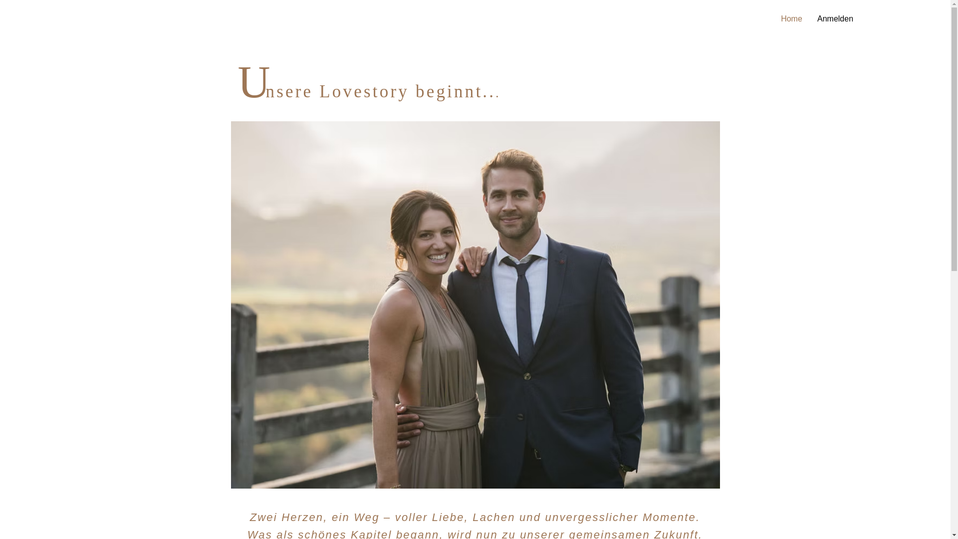 website screenshot of https://ourlovestory.ch/