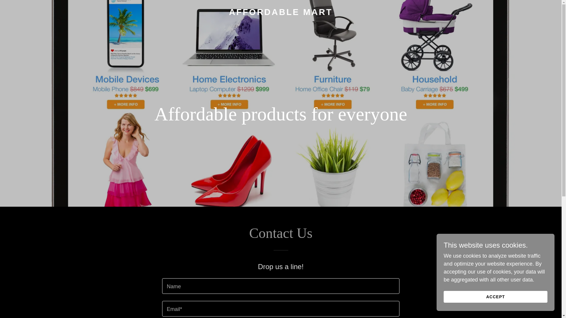 website screenshot of https://affordablemart.online/