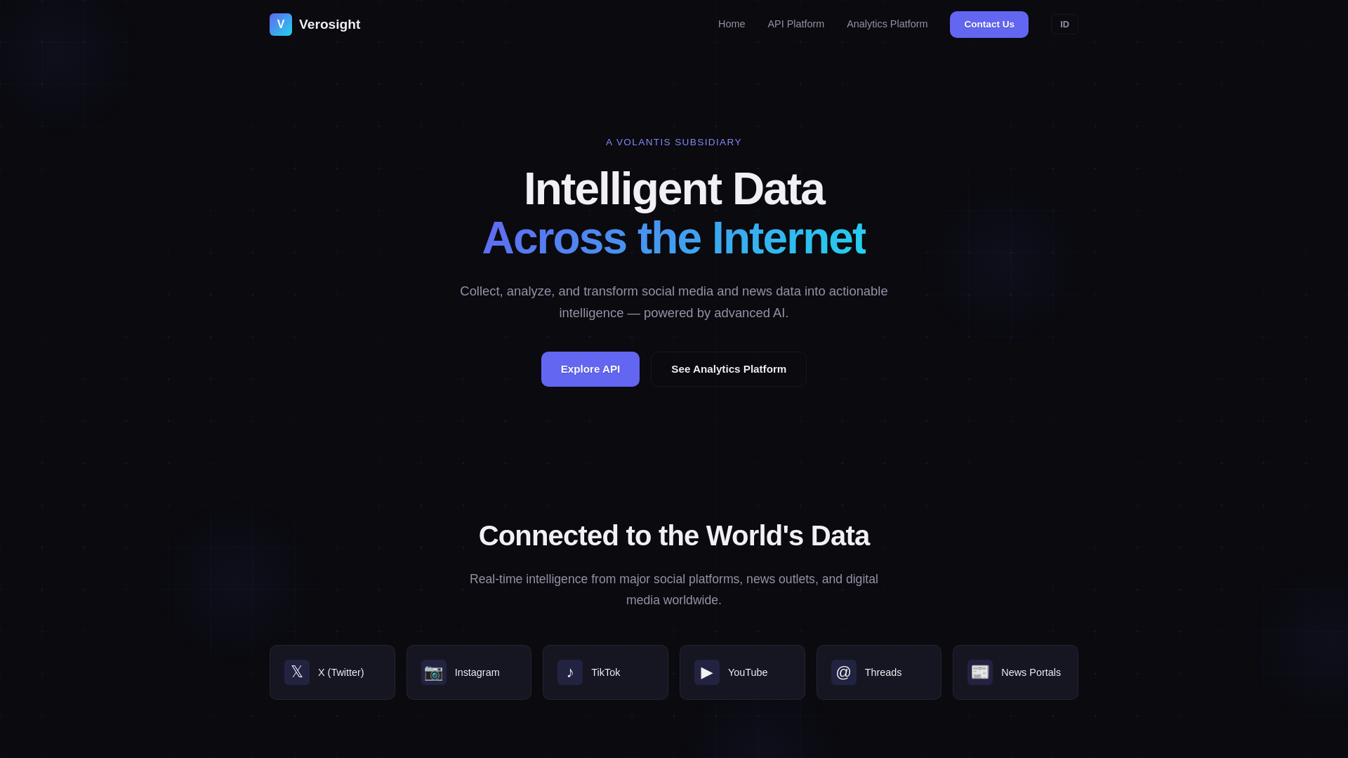 website screenshot of https://verosight-lp.pages.dev/