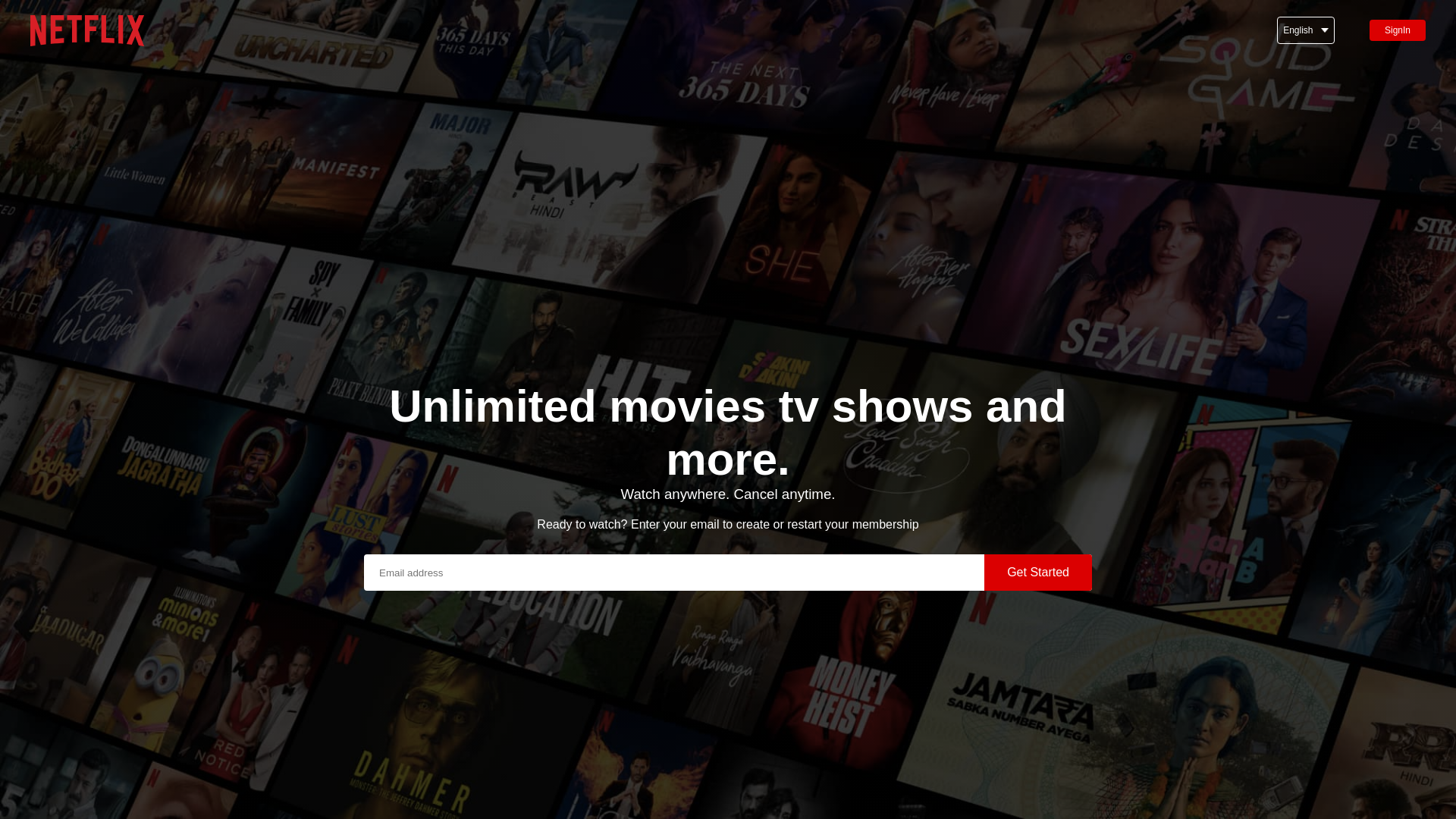 website screenshot of https://netflix-ui-clone-iota.vercel.app
