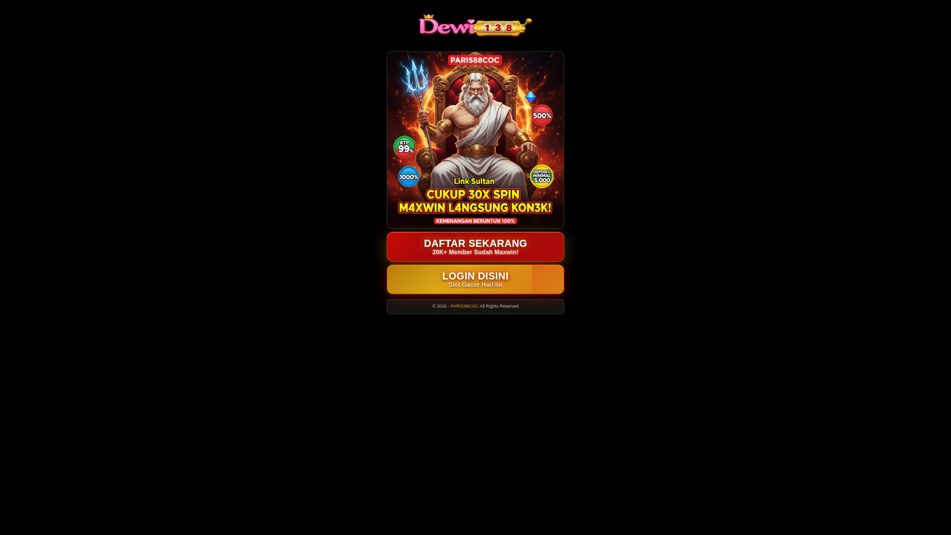 website screenshot of https://paris88coc.live/