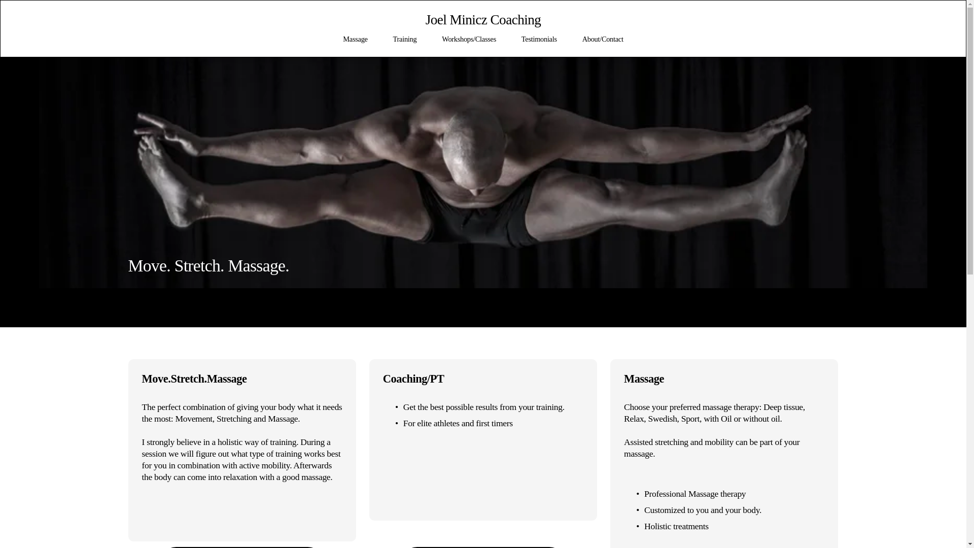 website screenshot of https://movestretchmassage.nl/
