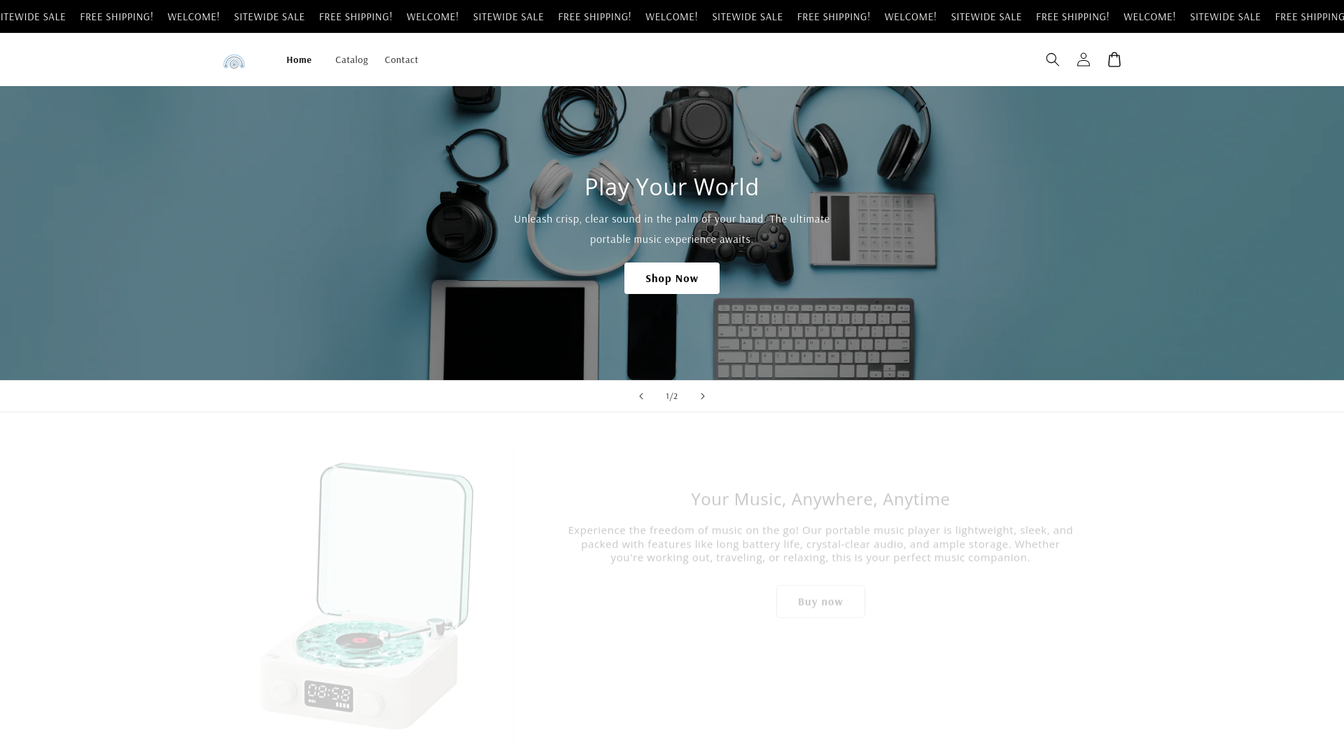website screenshot of https://gadgetaurausa.store